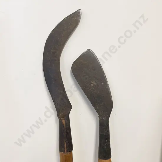Two Wooden Handled Digging Implements