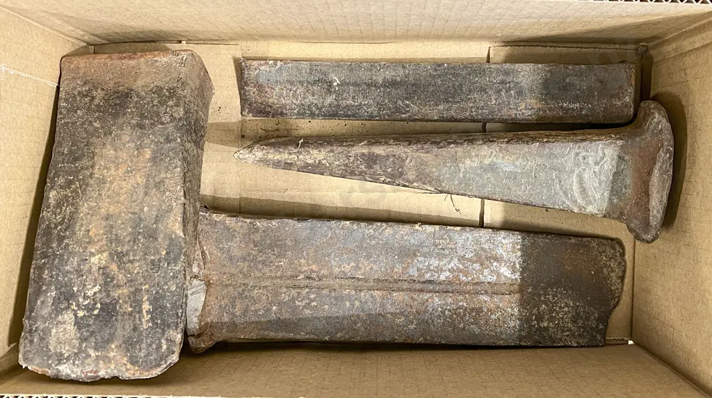 Four Heavy Cast Iron Wedges Image 1++
