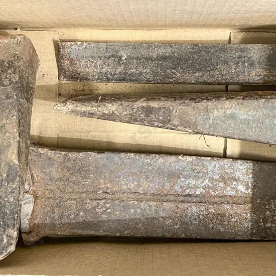 Four Heavy Cast Iron Wedges