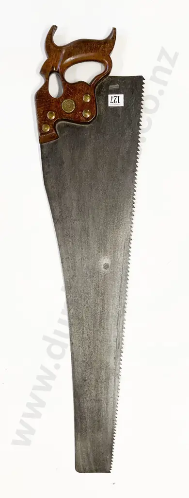Large Vintage Wooden Handled Saw by S.B.S.N. Ltd Image 1++