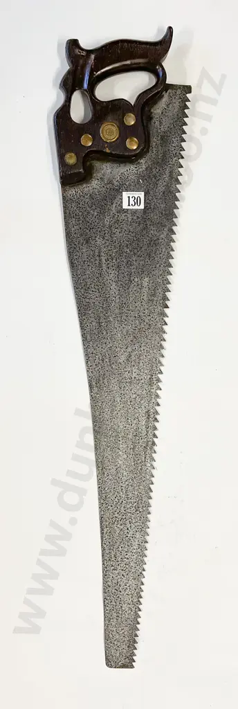 Vintage Wooden Handled Saw by H. Disston & Sons Image 1++