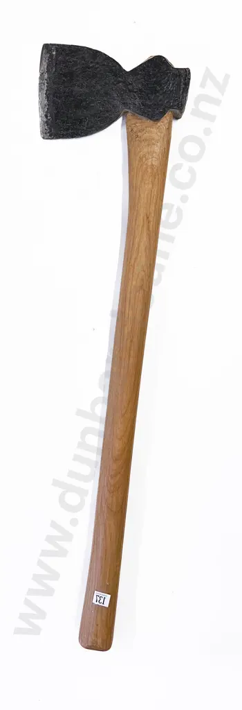 Large Wooden Handled Axe Image 1++