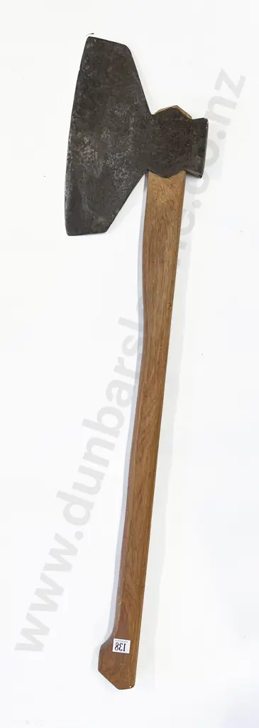 Large Wooden Handled Axe Image 1++