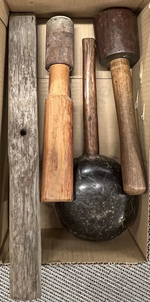 Box with Four Various Mallets Image 1++