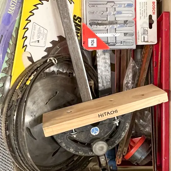 Box with Circular Saw Blades