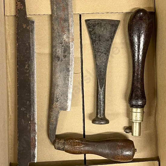Two Double Handled Draw Shave Tools