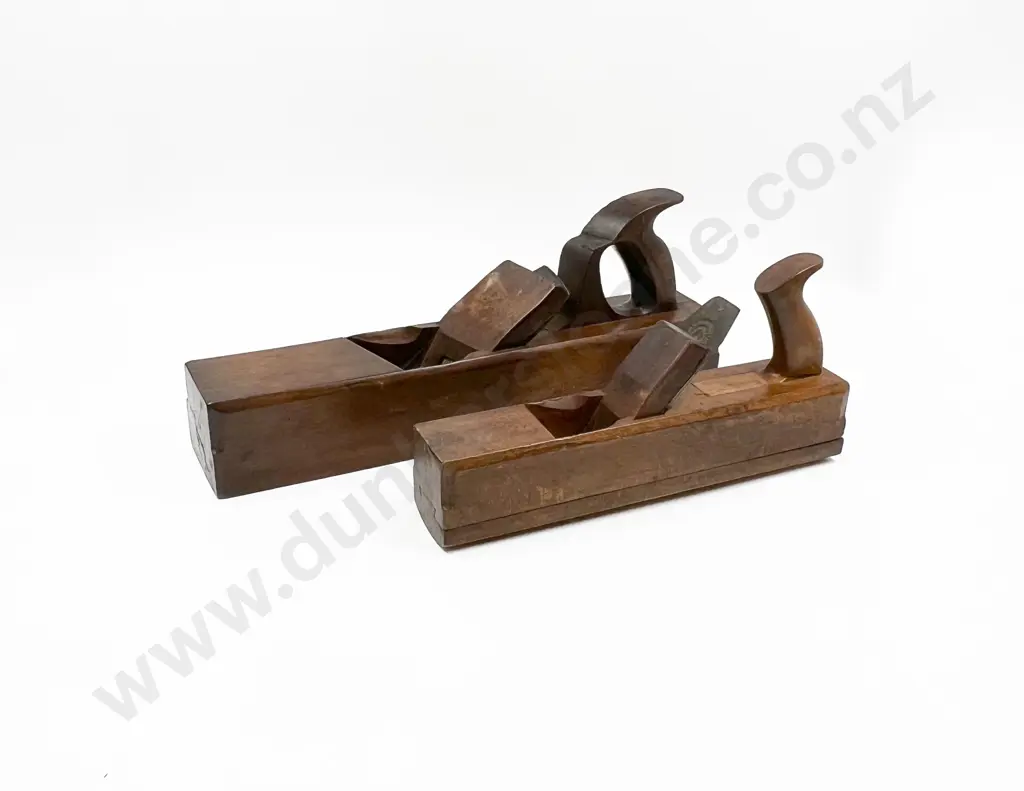 Two Vintage Wooden Jack Planes Image 1++