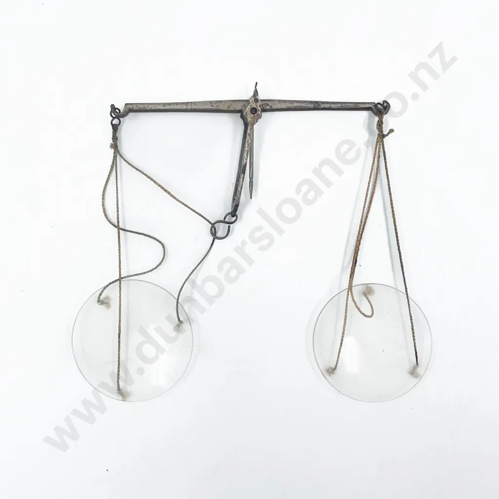 Small Cased Set of Antique Beam Scales Image 1++