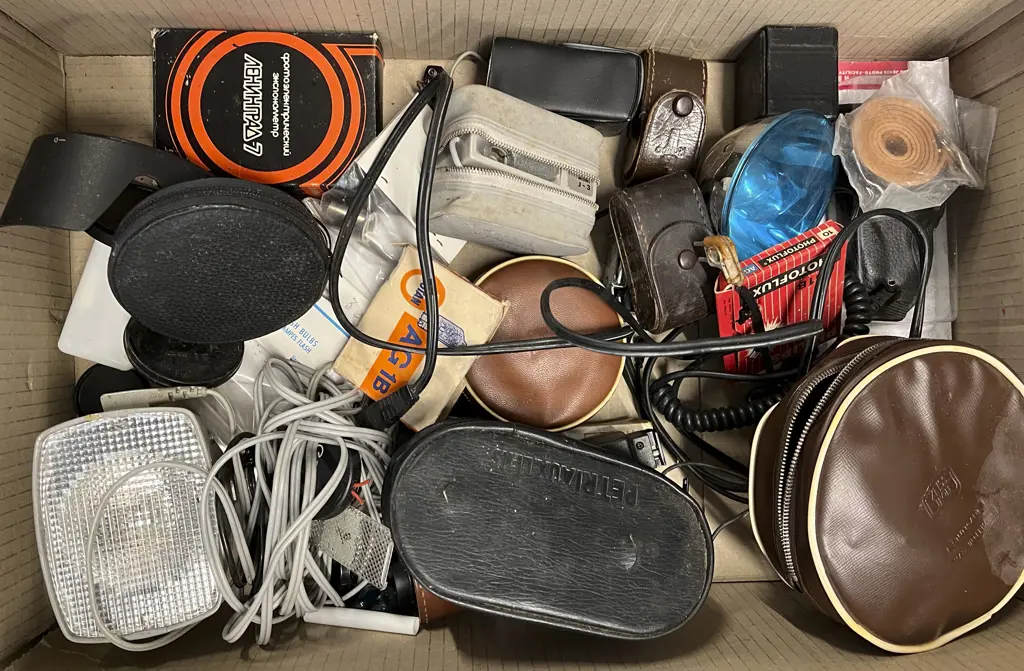 Two Slide Projectors with Aldis Projector & Various Lenses & Accessories Image 1++