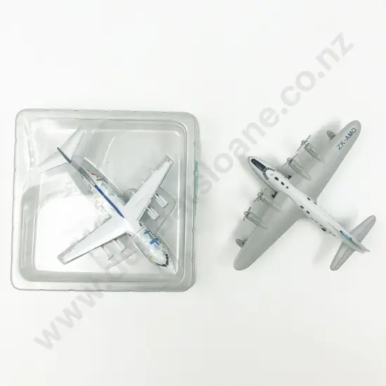 Two Aircraft Models Incl. Ansett NZ BAE 146-300 'Childrens Star Trust' and Teal Short S-45 Solent 4