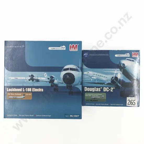 Two boxed Aircraft Models Including Douglas DC-2 & Lockheed L-188 Electra