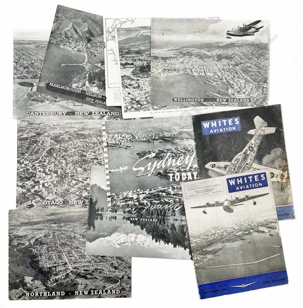 White's 'Pictorial Reference of New Zealand' & Various Aerial Picture Magazines Image 1++