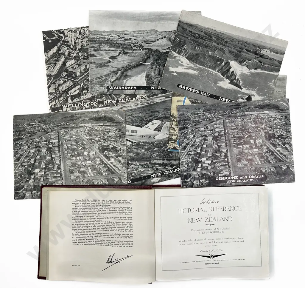 White's 'Pictorial Reference of New Zealand' & Various Aerial Picture Magazines Image 1++