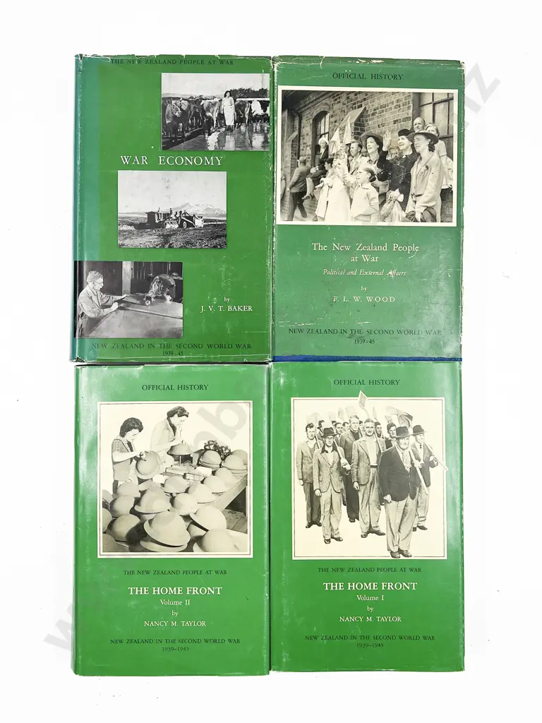 Four NZ War History Books Including 'The People at War' Image 1++