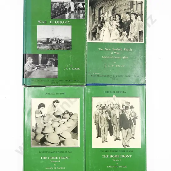 Four NZ War History Books Including 'The People at War'