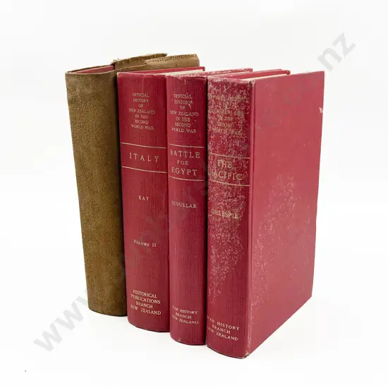 Four NZ War History Books Including 'The Pacific'