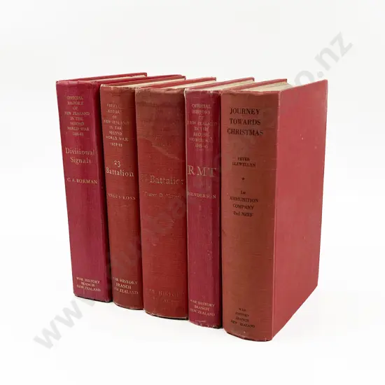 Five Copies of NZ War History Including '23 Battalion'