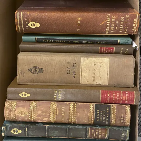Box of Books Incl. New Zealand Legal & Law Volumes