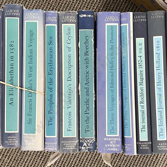 Eleven Volumes of Hakluyt Society Books Incl. Sir Francis Drake's West Indian Voyage