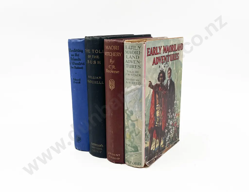 Four Assorted NZ Books Including Maori Witchery Image 1++