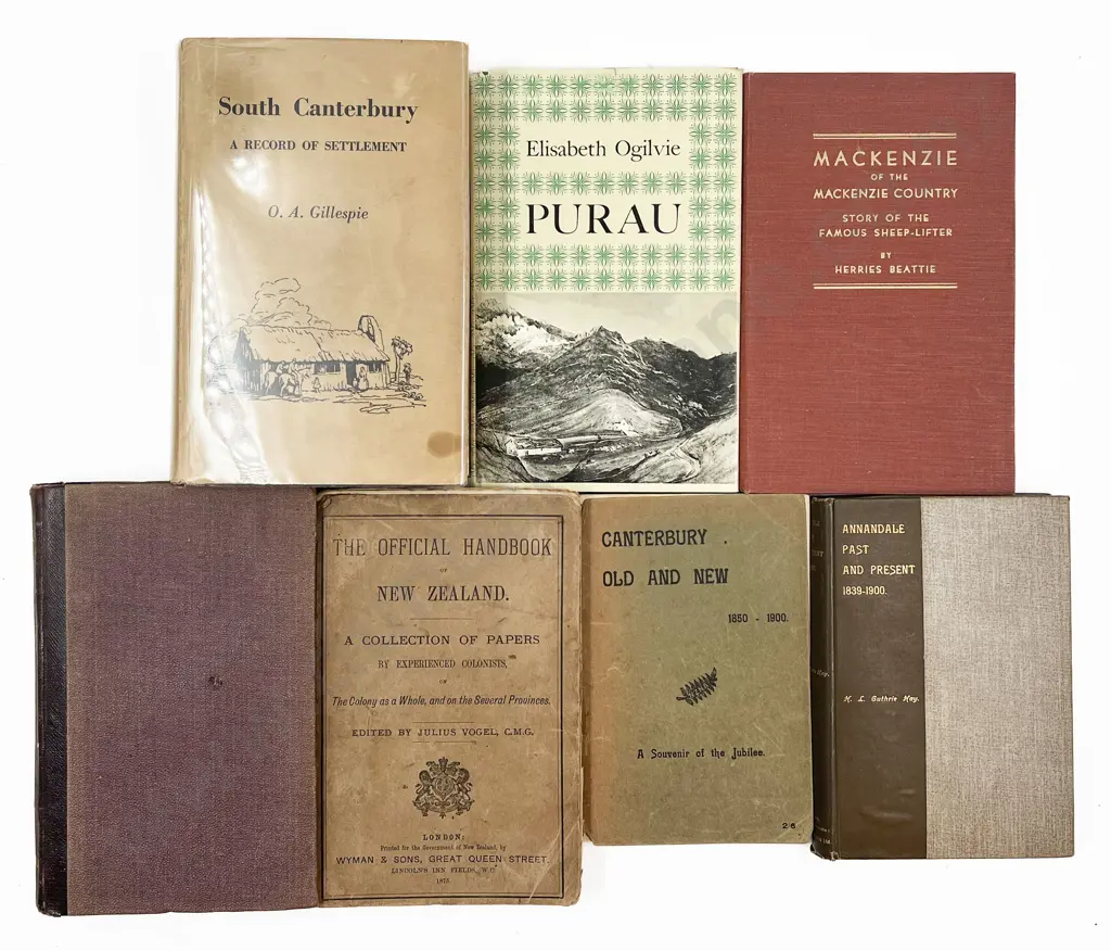 Seven Assorted NZ Books Including Annadale Past and Present 1839-1900 Image 1++