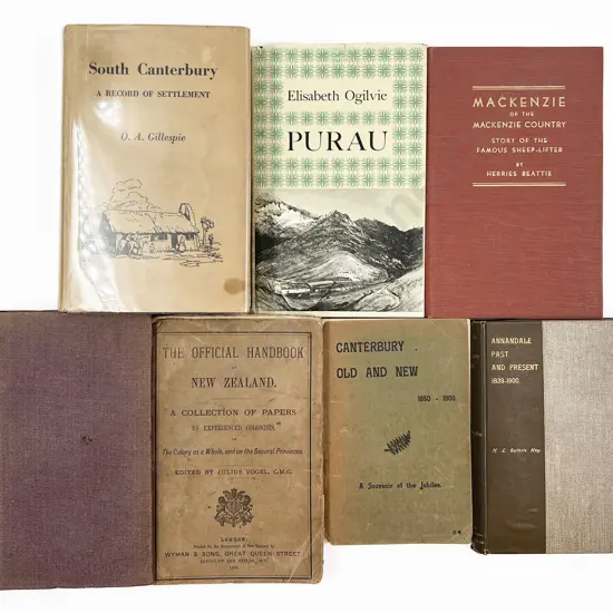 Seven Assorted NZ Books Including Annadale Past and Present 1839-1900