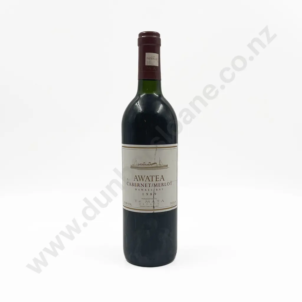 Te Mata Estate 'Awatea' Cabernet Merlot 1989 Image 1++