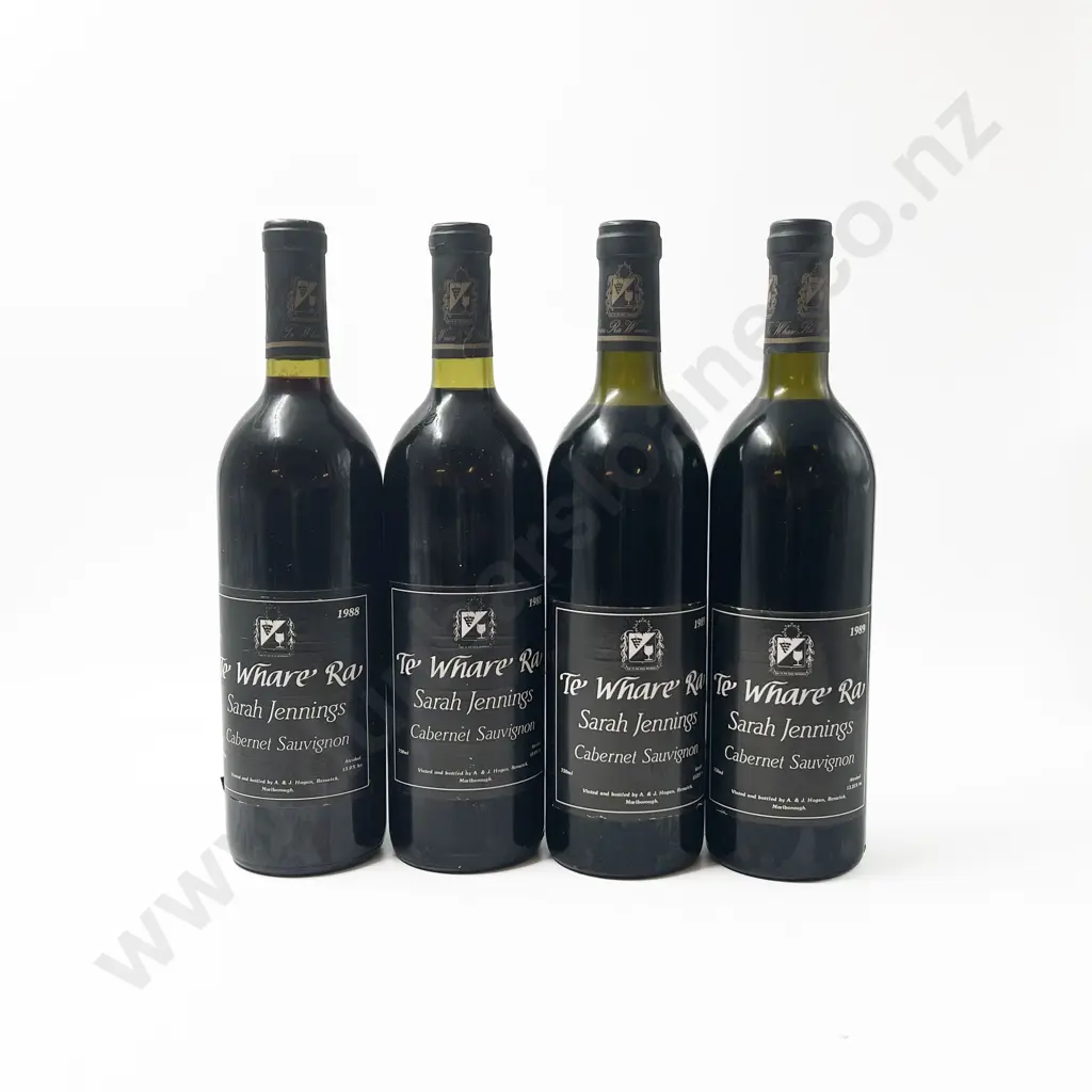 Four Te Whare Ra 'Sarah Jennings' Cabernet Sauvignon '88 & '89 Image 1++