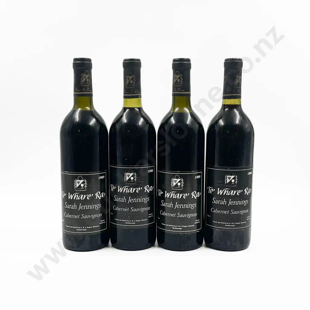Four Te Whare Ra 'Sarah Jennings' Cabernet Sauvignon '88 & '89 Image 1++