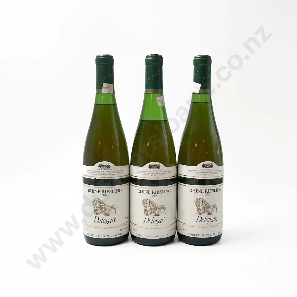 Three Delegat's 1990 Rhine Riesling Image 1++