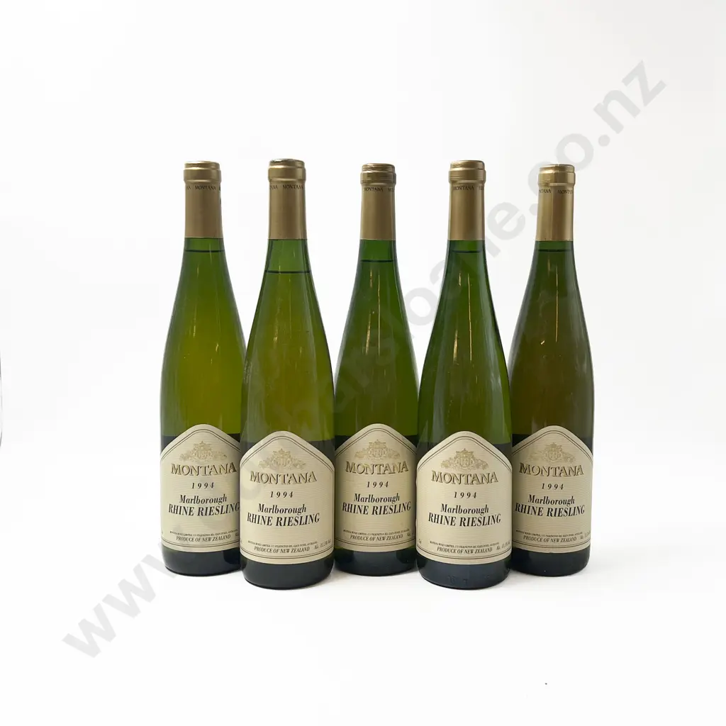 Five 1994 Montana Marlborough Rhine Riesling Image 1++