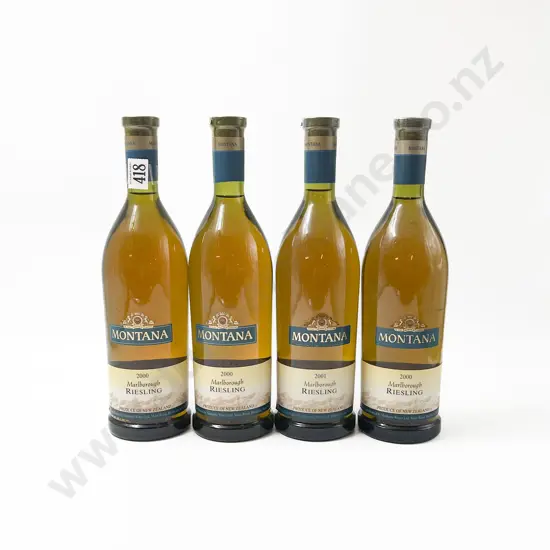 Four 2000 & 2001 Montana Marlborough Riesling
