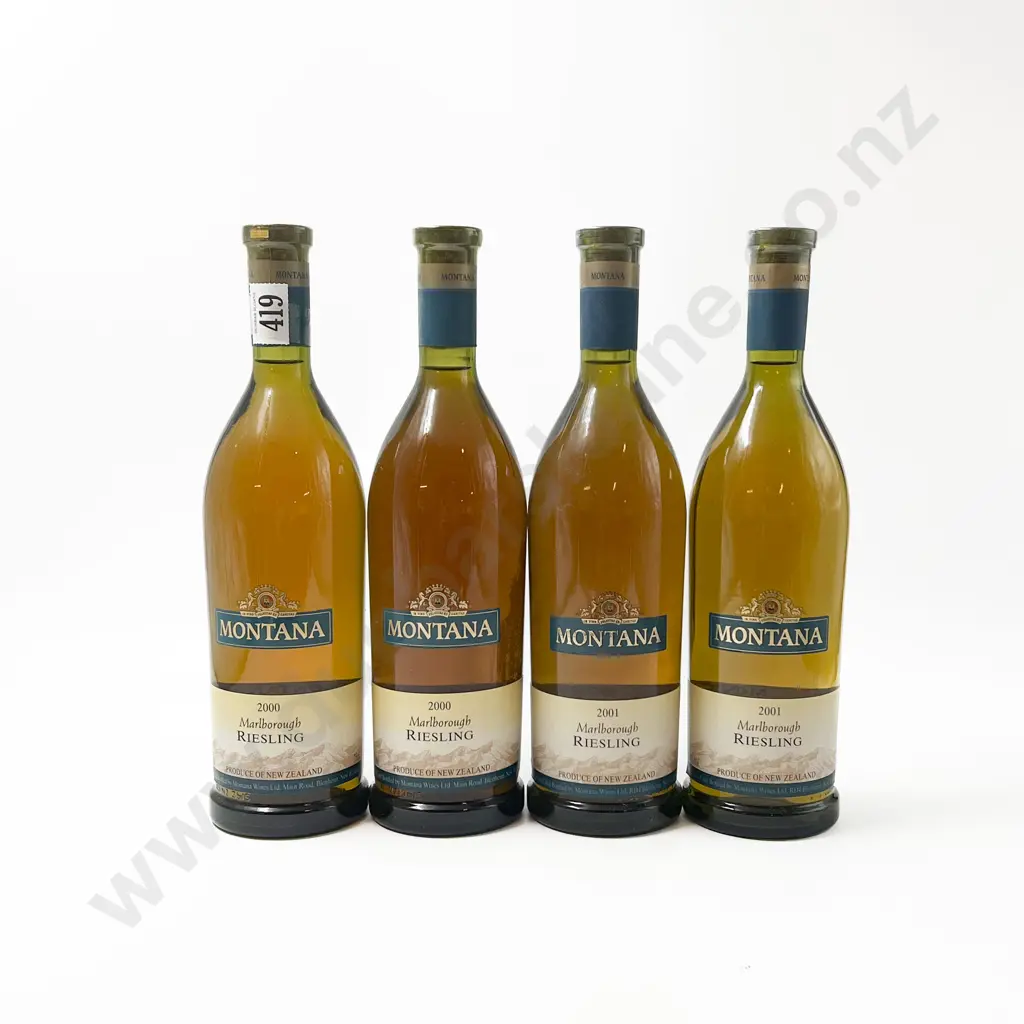 Four 2000 & 2001 Montana Marlborough Riesling Image 1++