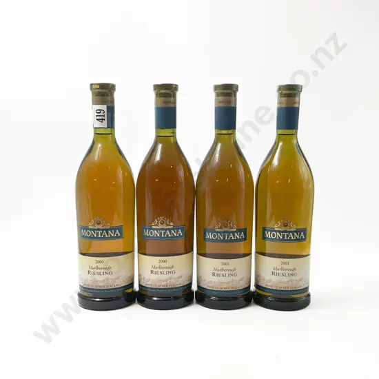 Four 2000 & 2001 Montana Marlborough Riesling