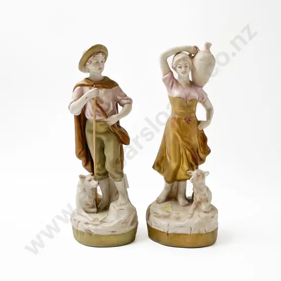 Two Royal Dux Bohemia Porcelain Figures