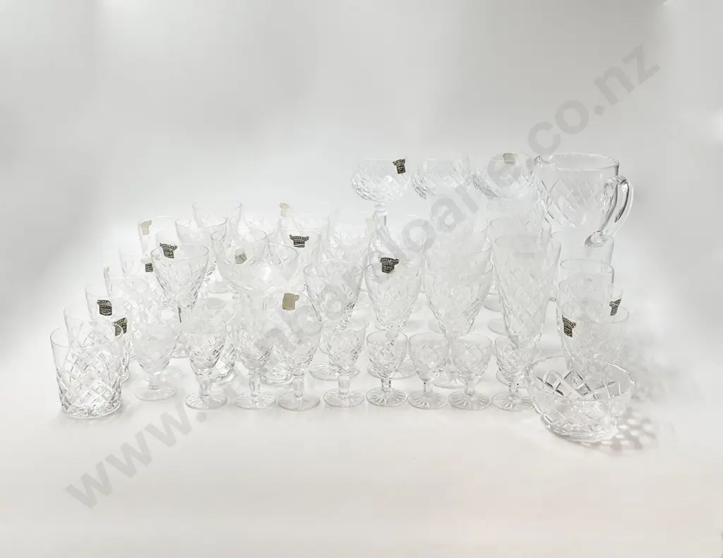 Large Set of Bohemia Lead Crystal Glass Image 1++