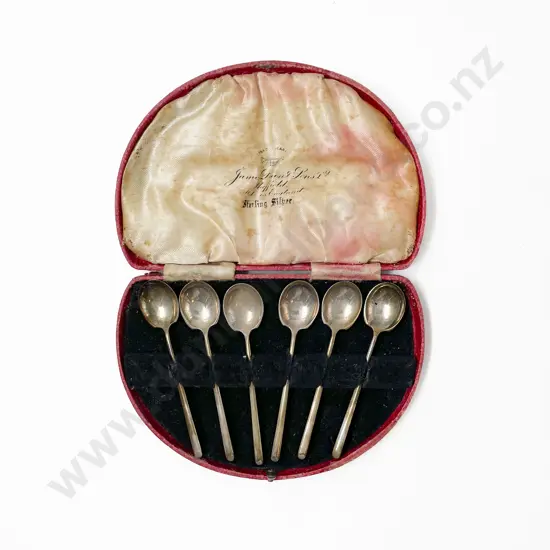 Six Sterling Silver James Dixon & Sons Coffee Spoons