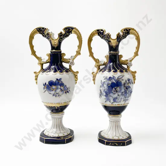 Two Amphora Royal Dux Bohemia Vases