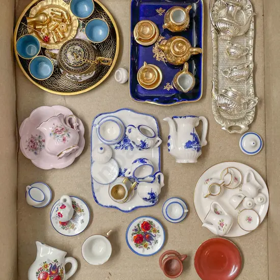 Collection of Miniature Tea Sets