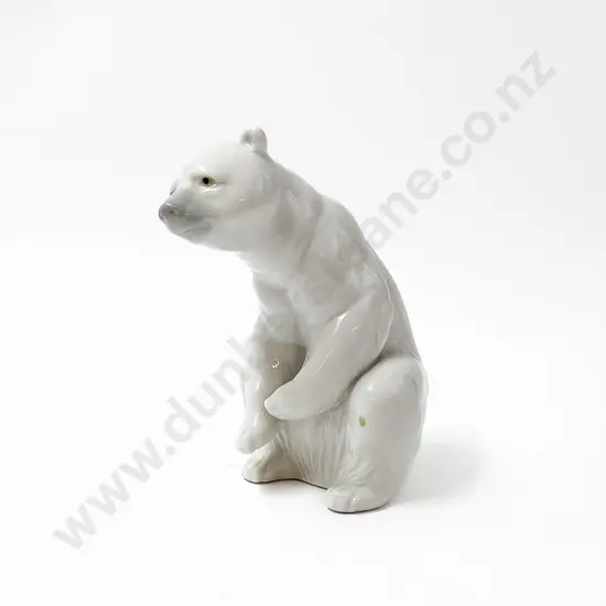 Lladró Porcelain Polar Bear Figure