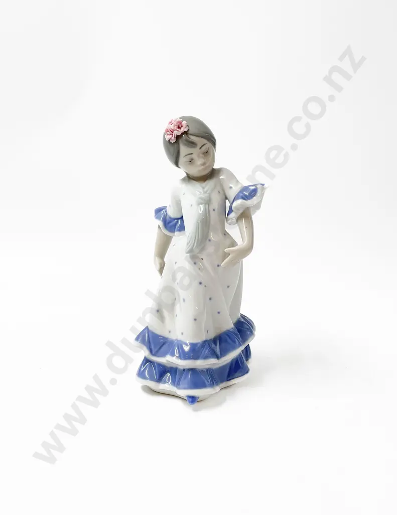 Llardó Porcelain Figure of Young Spanish Girl Dancing Image 1++