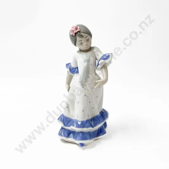 Llardó Porcelain Figure of Young Spanish Girl Dancing