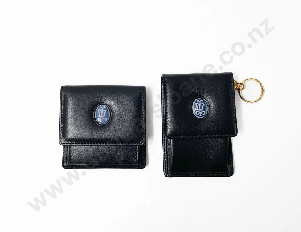 Two Small Black Leather Llardó Purses Image 1++