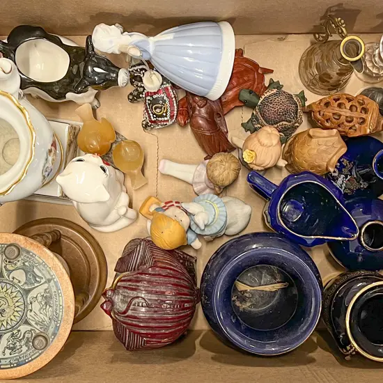 Box of Various Ornaments