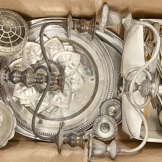 Box of Silver Plate