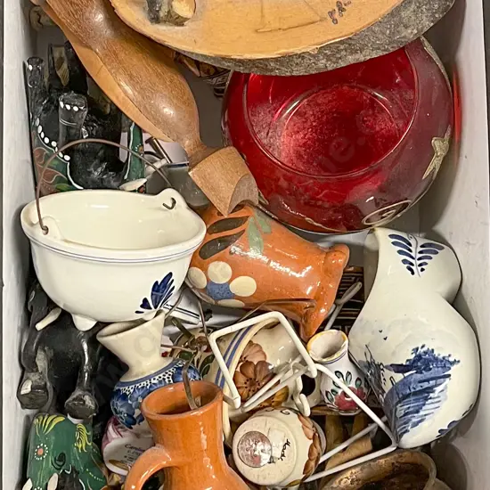 Box of Various Ornaments