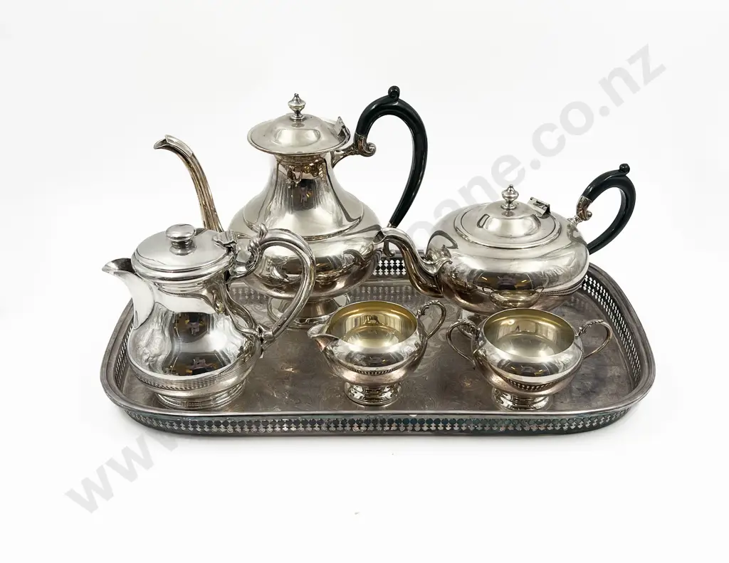 Silver Plate Tea Set Image 1++