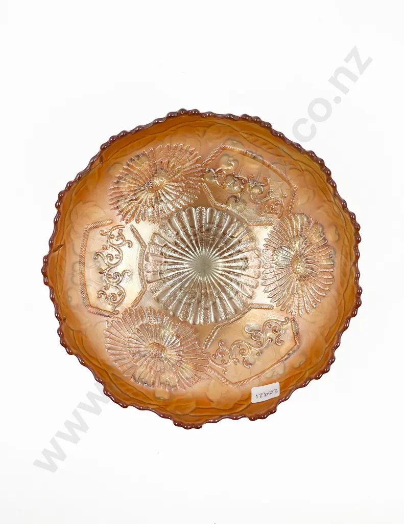 Glass Carnival Compote Dish Image 1++