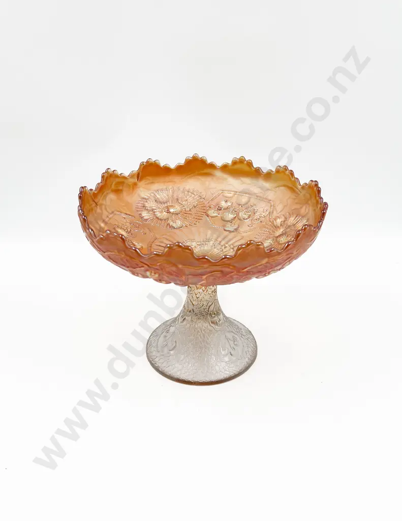 Glass Carnival Compote Dish Image 1++