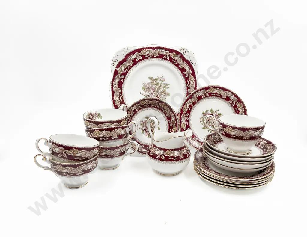 Tuscan Fine English Bone China Tea Set 'Briar Rose' Image 1++